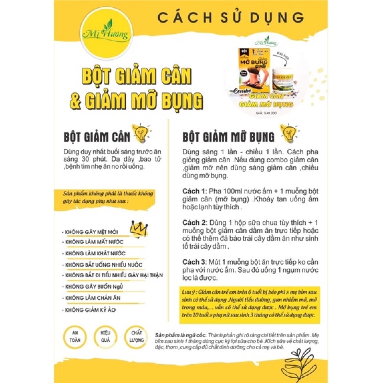 (mẫu mới 2023) Bột Giảm Cân Mị Hương Giúp Giảm Cân, Tiêu Mỡ