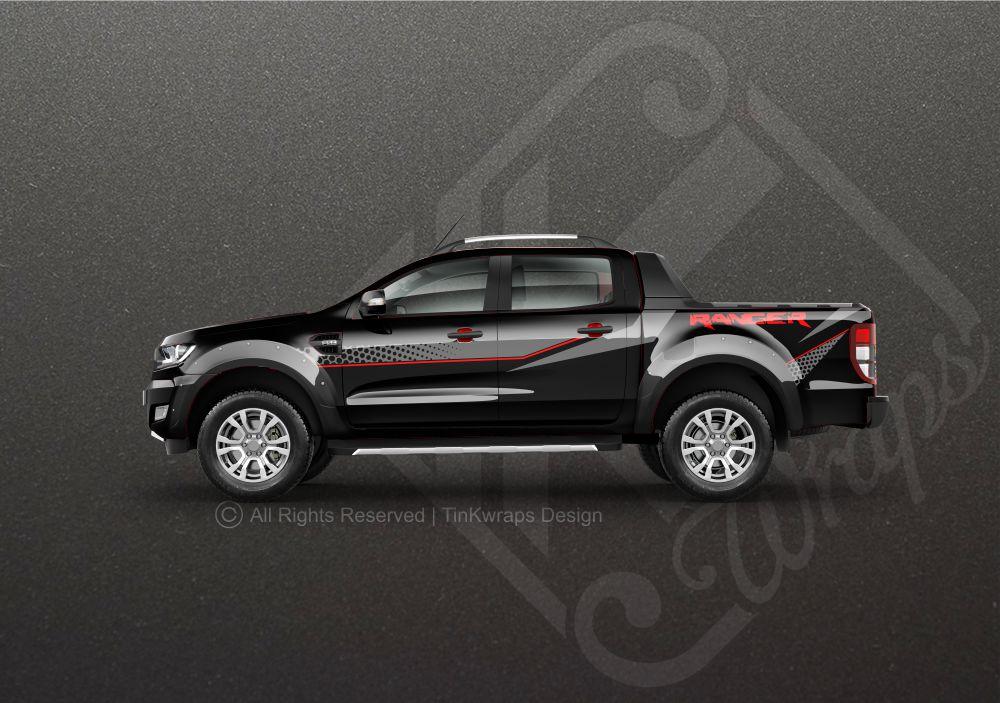 Tem xe Ranger - Decal dán sườn Ranger nhỏ