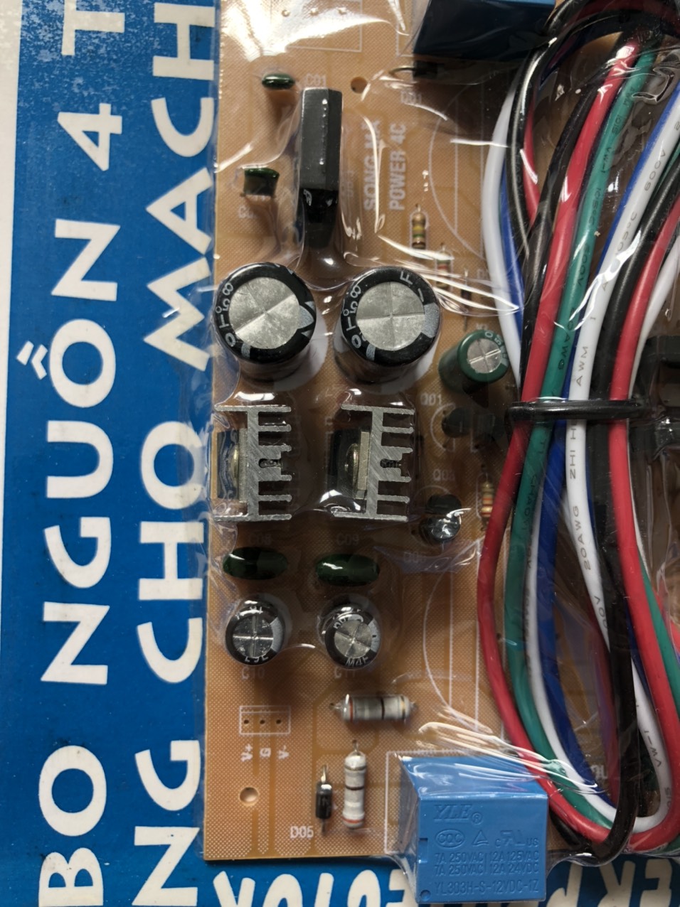 MẠCH NGUỒN AMPLY 4 TỤ - BTL-(POIWER 4C)