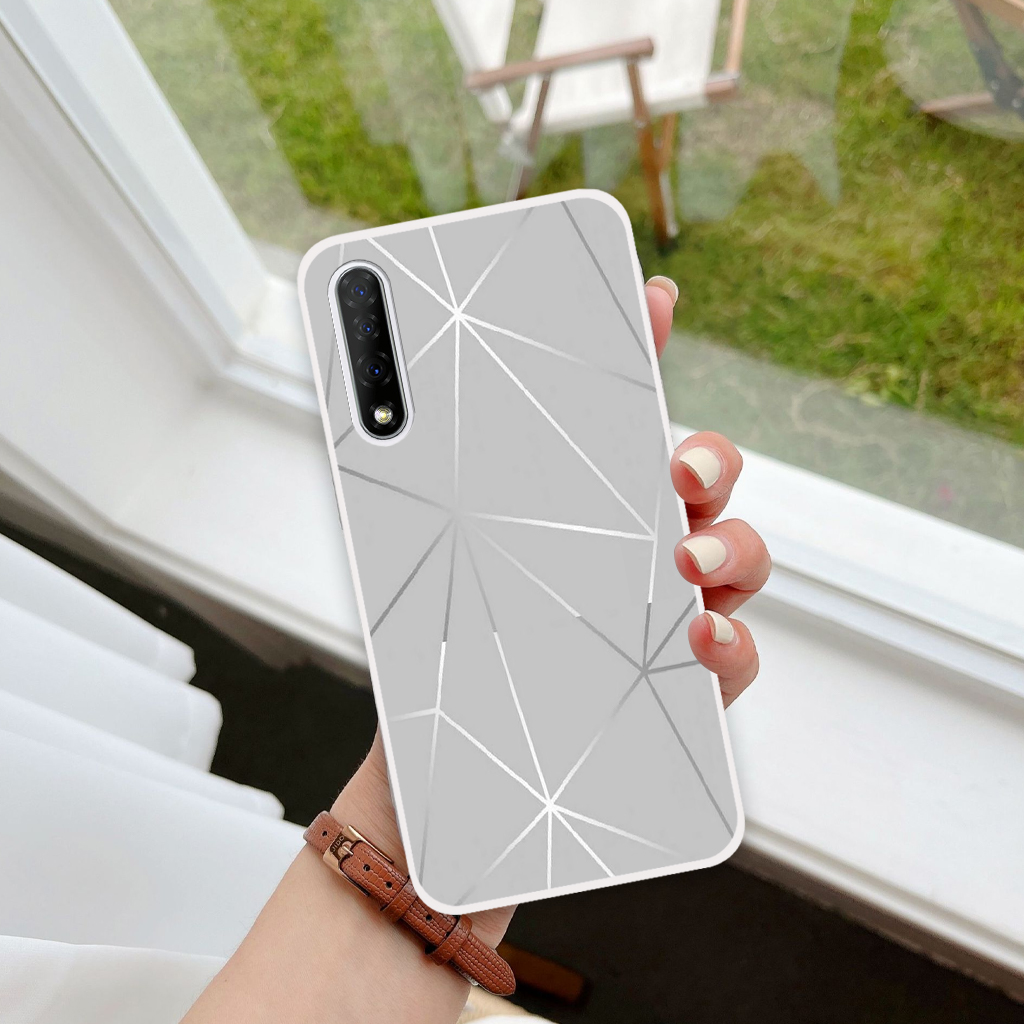 Ốp lưng Vsmart Live, ốp điện thoại vsmart, vinsmart hình hoạ tiết thời trang 3D, trái tim nền kẻ caro