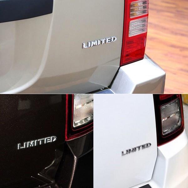 Decal 3D Logo Chữ dán xe trang trí - LIMITED