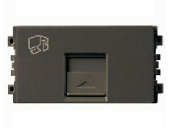 Ổ Cắm Mạng cat6e size S - Màu Trắng hoặc Màu Đồng - dòng ZENCELO A - Schneider Electric - 8431SRJ6V_BZ_G19; 8431SRJ6V_WE_G19