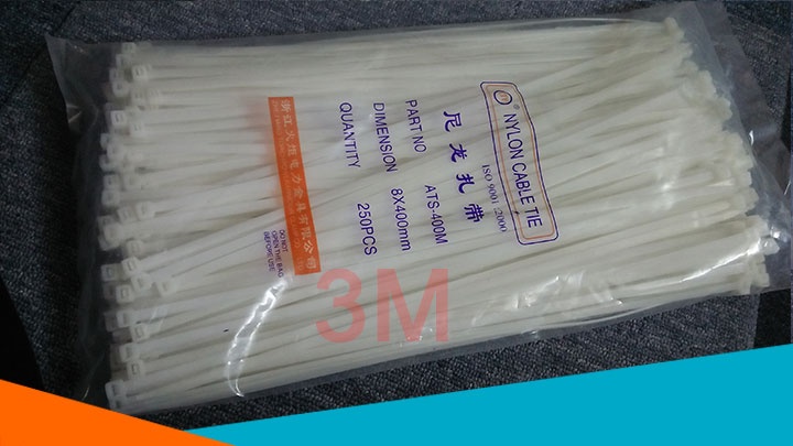 Dây Thít, Dây Buộc 8x400mm ( Túi 250 Sợi )