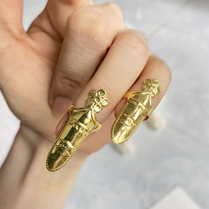 1 móng tay cổ trang hộ chỉ hộ giáp móng móng ngắn cách tân