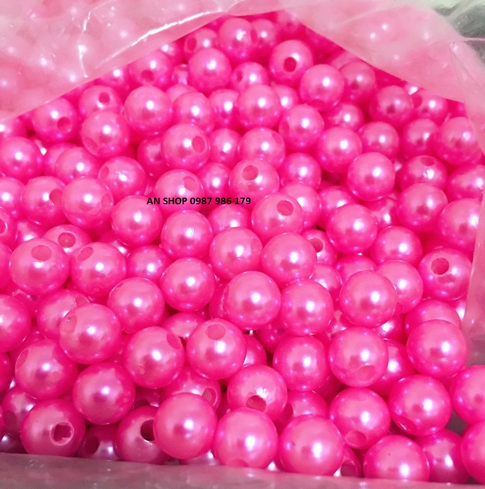 Hạt cườm 8mm nguyên liệu làm đồ handmade 100gr (Được trộn màu)