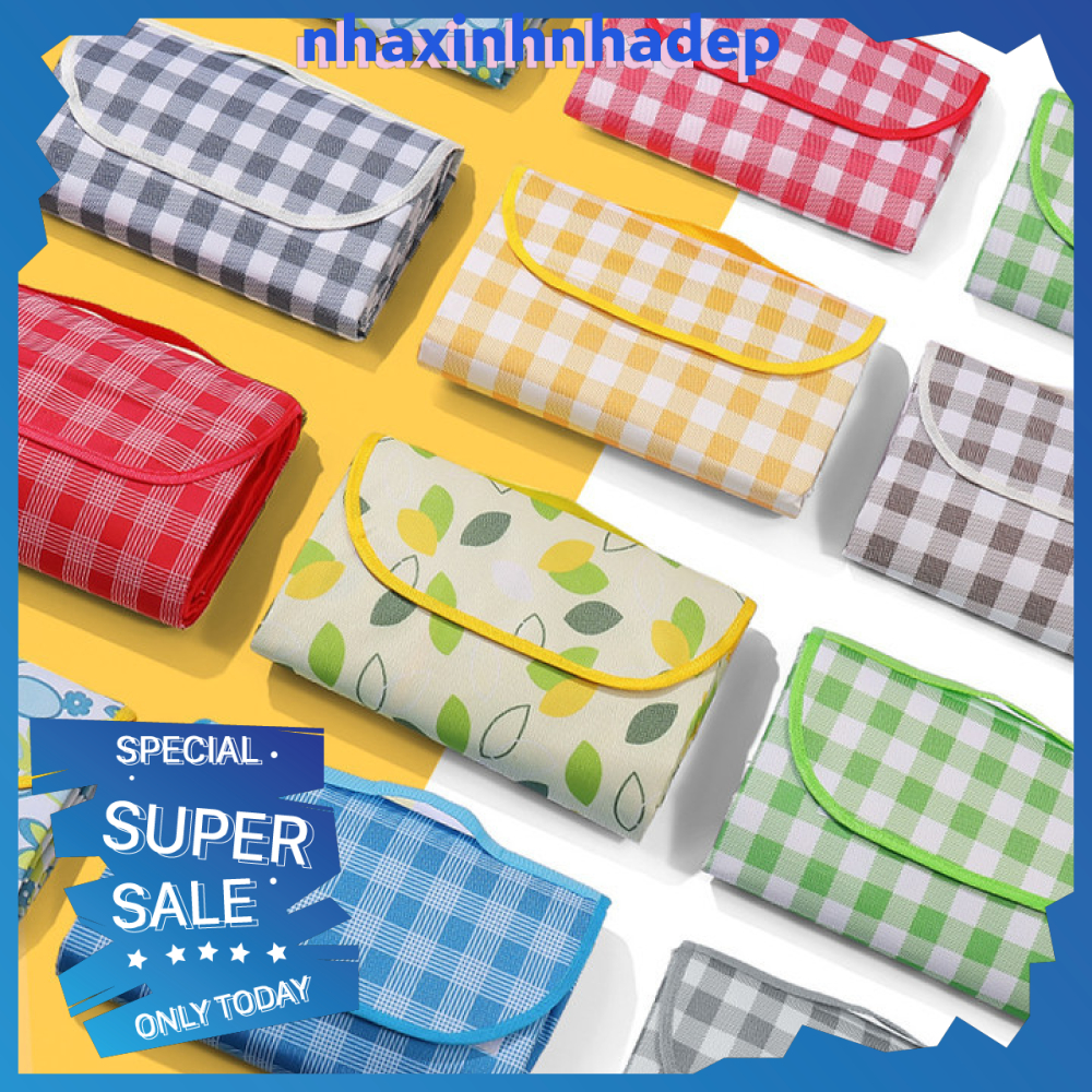 Thảm dã ngoại B23 thảm picnic dễ gấp gọn tiện lợi đi du lịch (giao nghẫu nhiên) NXNDB23