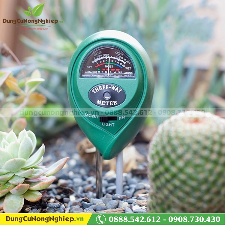 Máy đo PH độ ẩm ánh sáng 3 trong 1