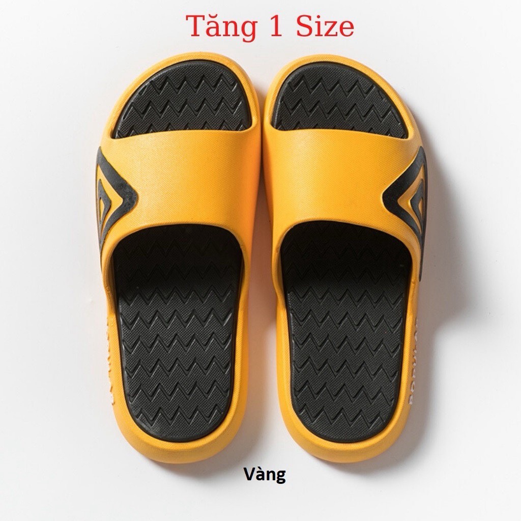 Dép quai ngang nam nữ unisex hình tam giác Fashion đúc cao su êm chân chống trượt thời trang - iDÉP DL071