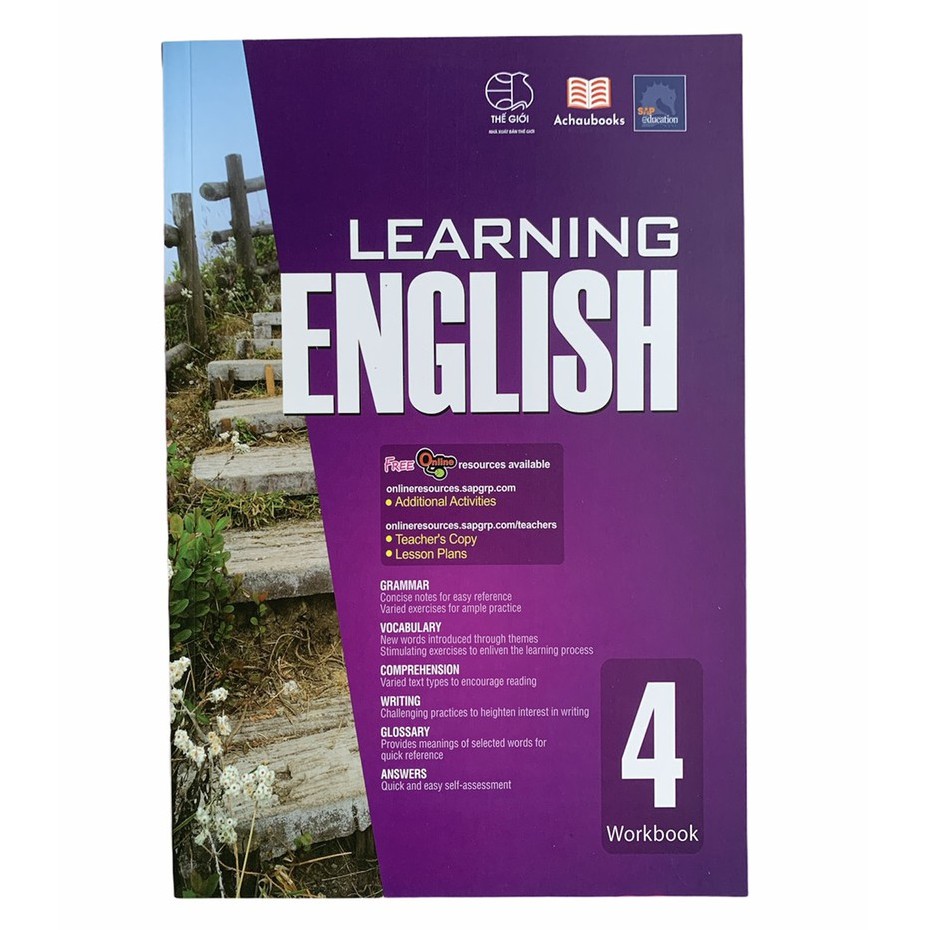 Sách Learning English 4 - Á Châu Books ( Dành Cho Trẻ Từ 9 Tuổi )