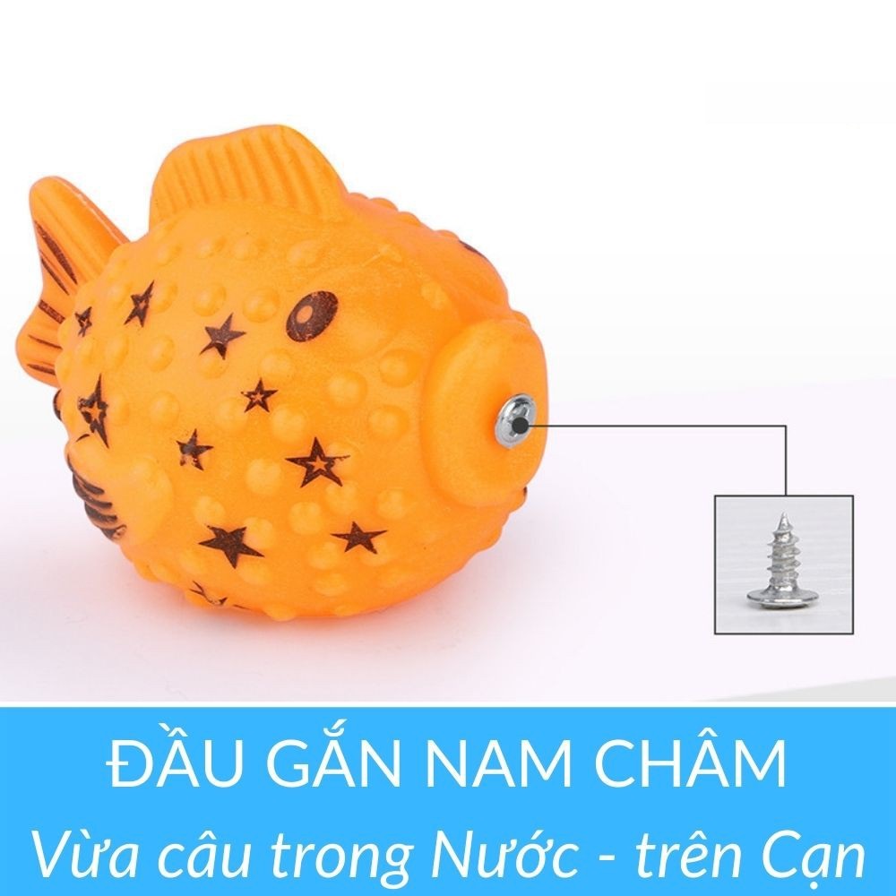 Đồ Chơi Bộ Câu Cá Nam Châm Kèm Bể Phao Cho Bé
