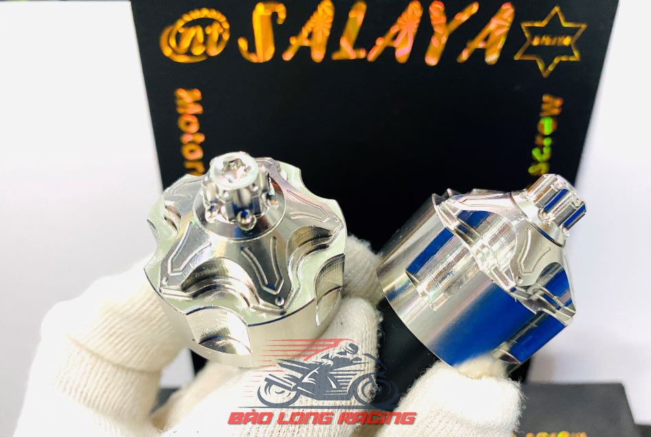 Gù tay lái Inox 304 đầu Bông tặng kèm Ốc Salaya gắn xe máy