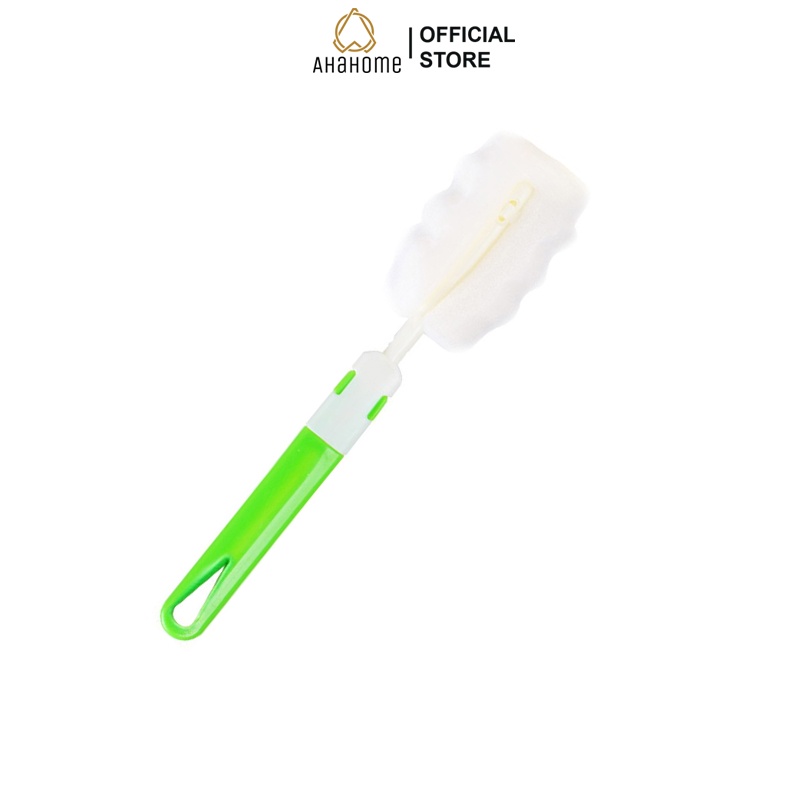 Cọ Rửa Bình Nước Bằng Xốp Thiết Kế Cán Dài Ahahome