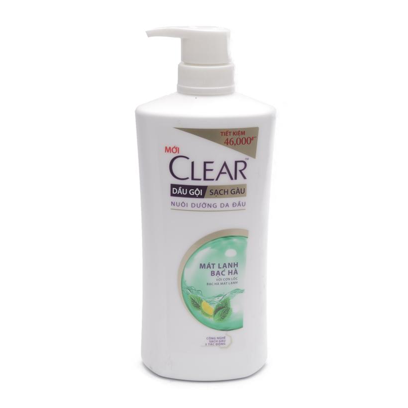 Dầu Gội Clear Mát Lạnh Bạc Hà 630g