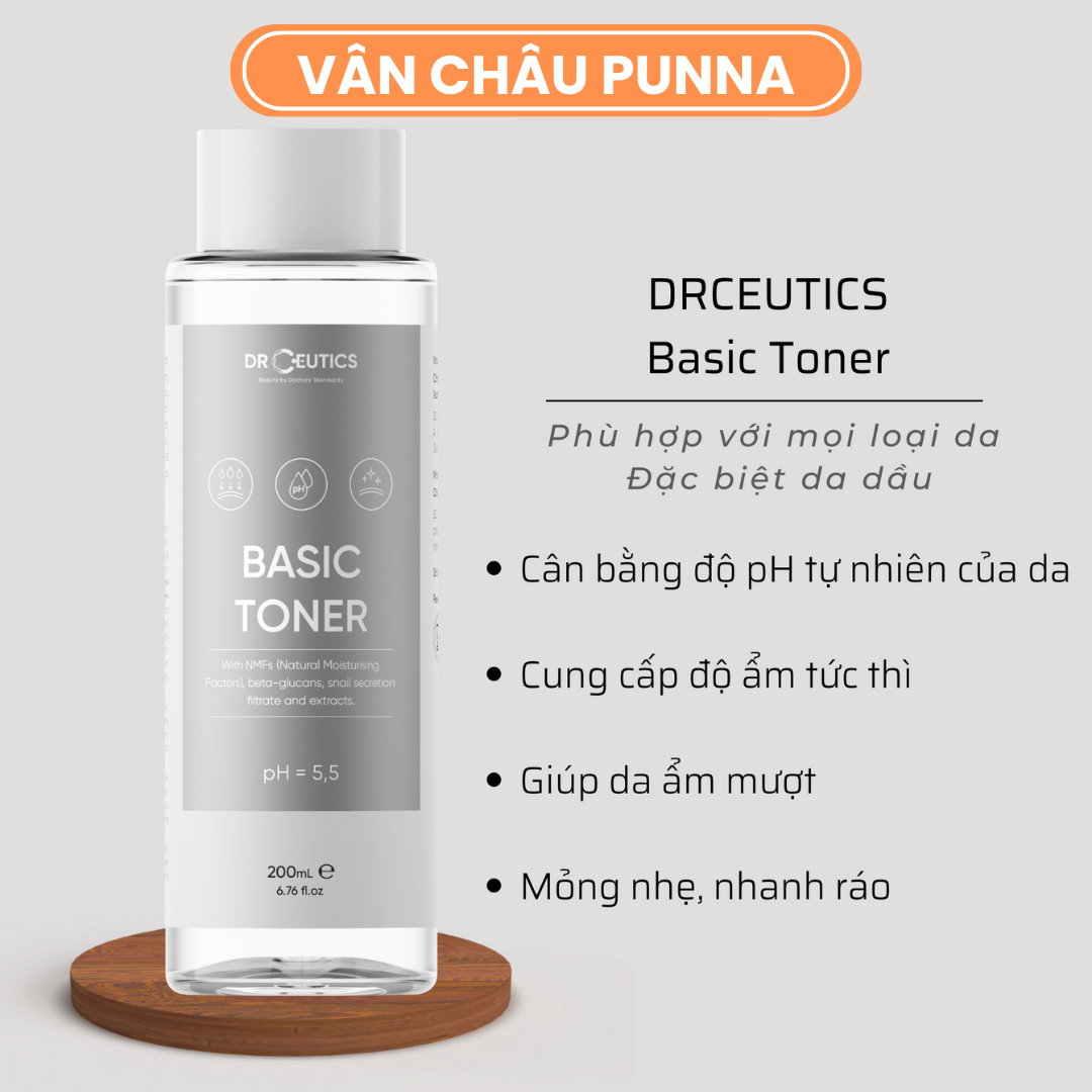 [Chính Hãng] DRCEUTICS Basic Toner Và Standard Toner Cấp Ẩm Cho Da (200ml)