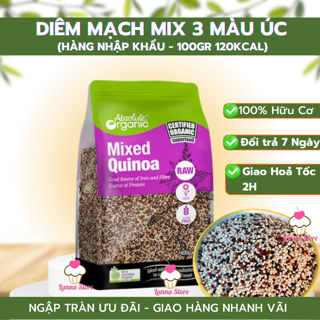 Hạt diêm mạch Quinoa Mix Absolute Organic 400gram