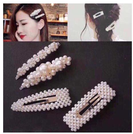 [HCM]Set 4 kẹp tóc đính đá Hàn Quốc K8