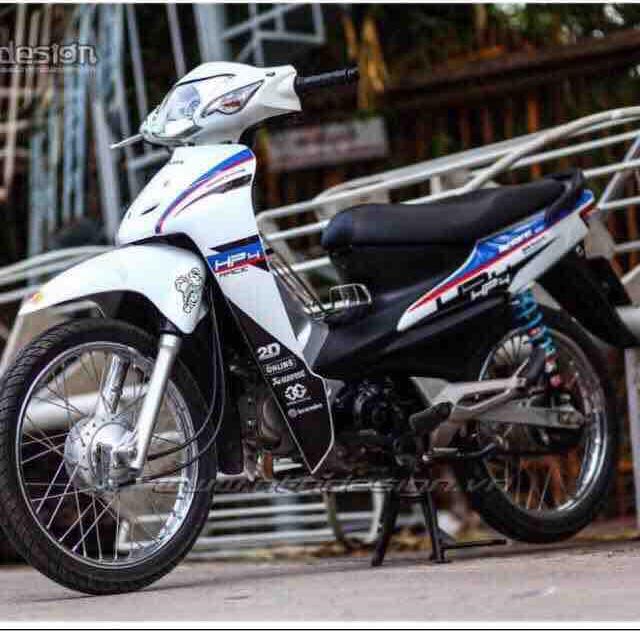 Tem rời wave 2016 hp4 dán xe trắng