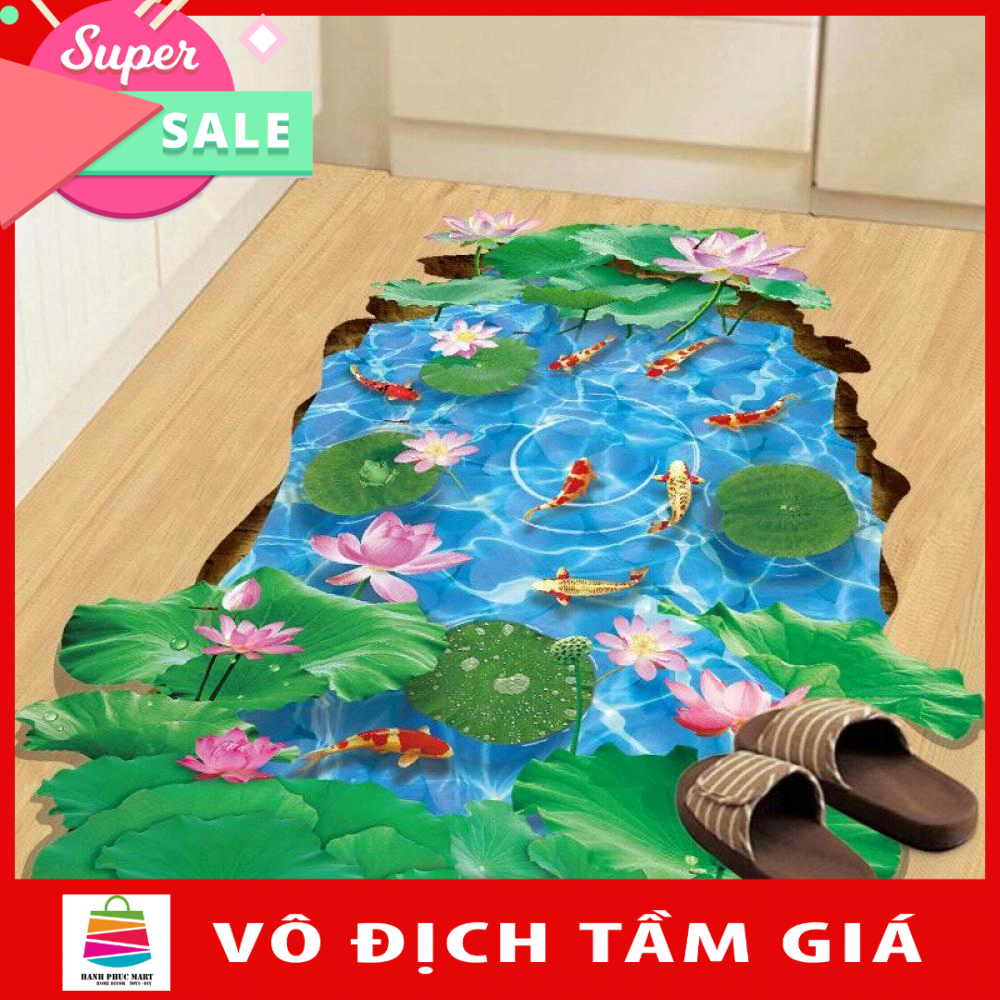 Decal dán tường bể cá chép nhật Sticker Tranh Dán Tường XL8305 - Decal dán tường cho bé - Decal dán tường động vật