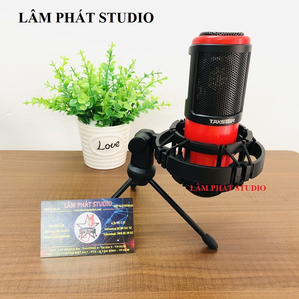 Mic thu âm Talkstrar pc k320 tặng dây mic Canon