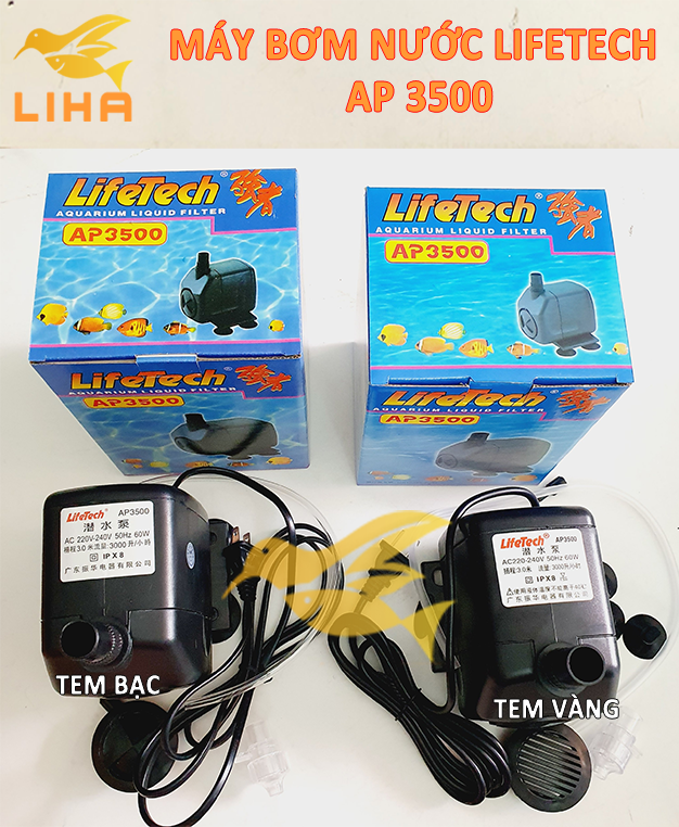 Máy Bơm Lifetech AP3500 (60W-3000L/H-3M) - Bơm Nước Hút Cặn Cao Cấp