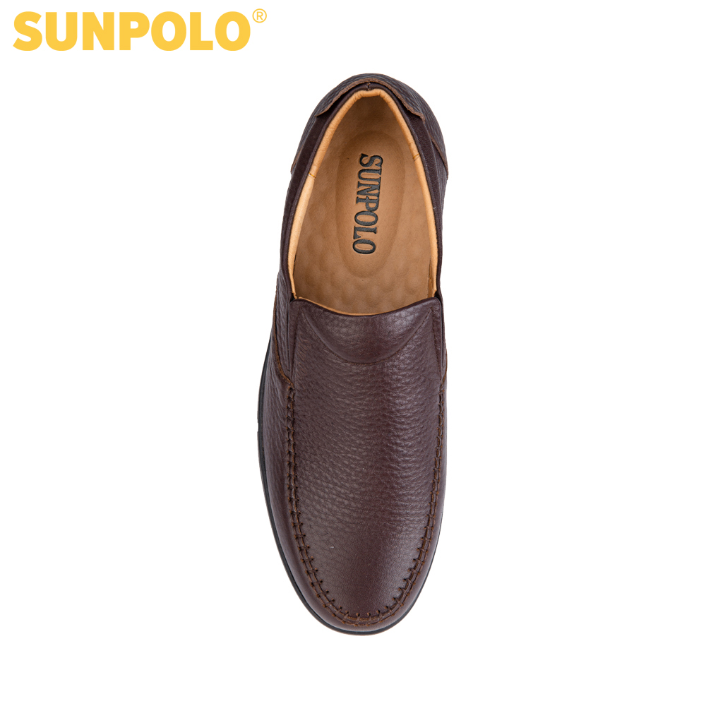 Giày Nam Da Bò Cao Cấp SUNPOLO MU1732 (Đen, Nâu)