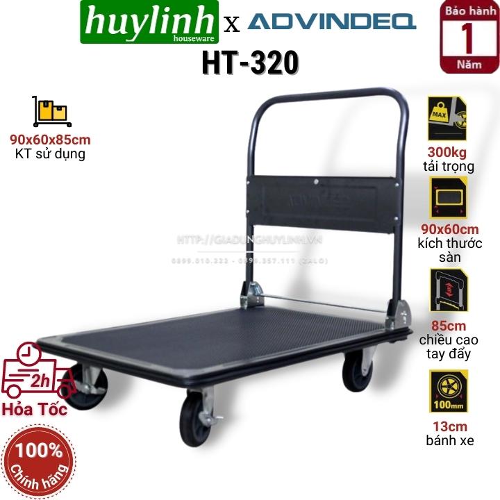 Xe kéo đẩy hàng sàn thép advindeq ht-320 - tải trọng 320kg