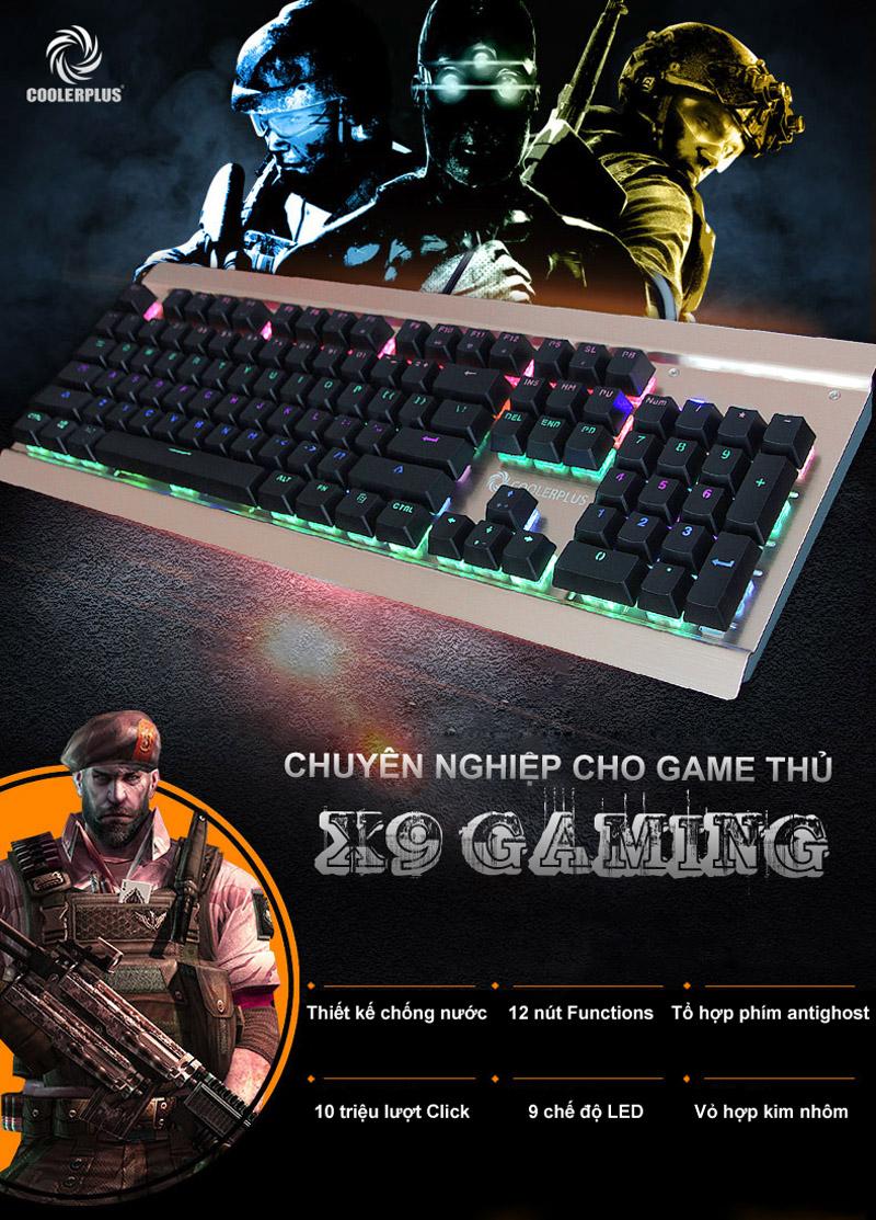 Bàn phím Gaming Coolerplus X9