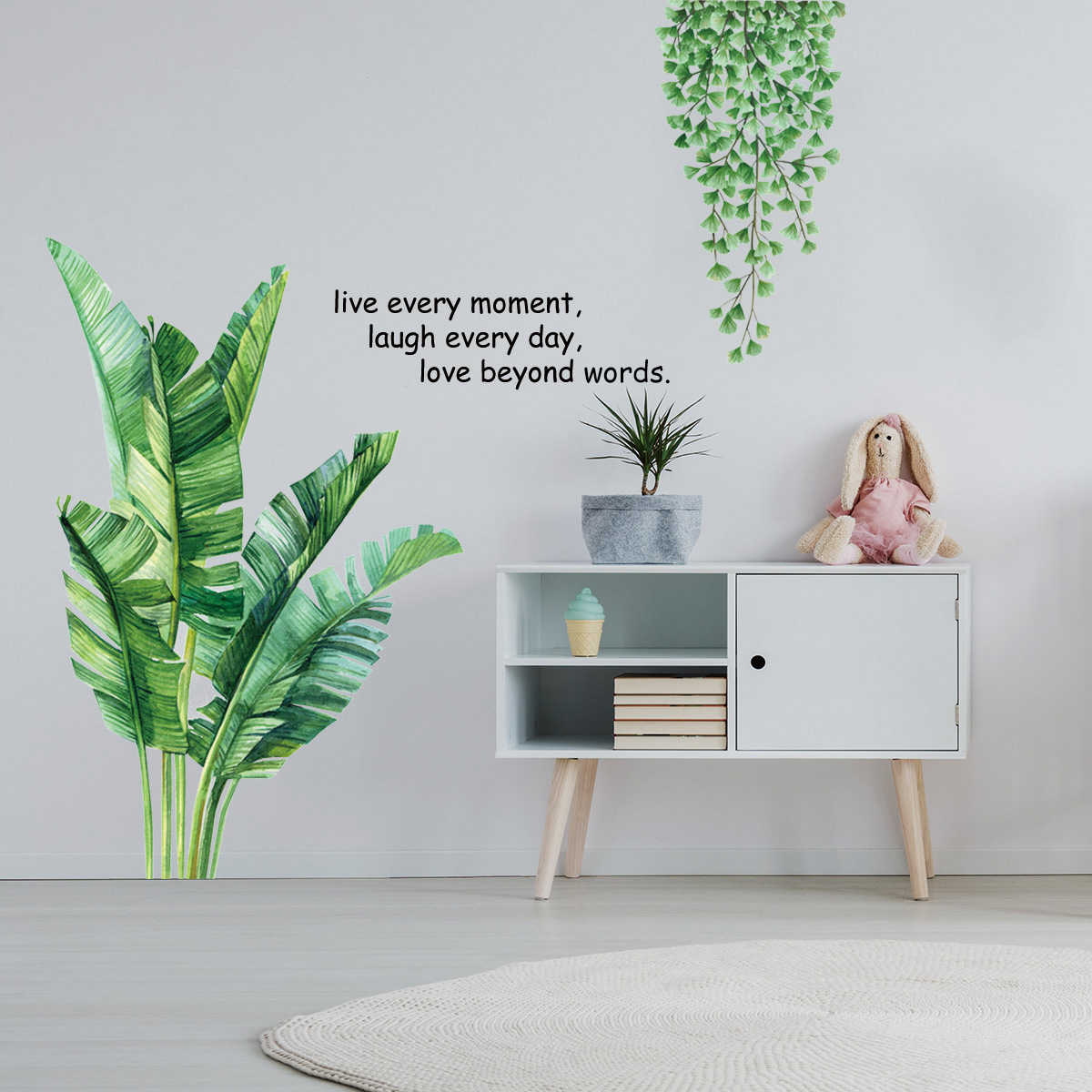 Decan Dán Tường An Phú Decor Cây Chuối Cảnh