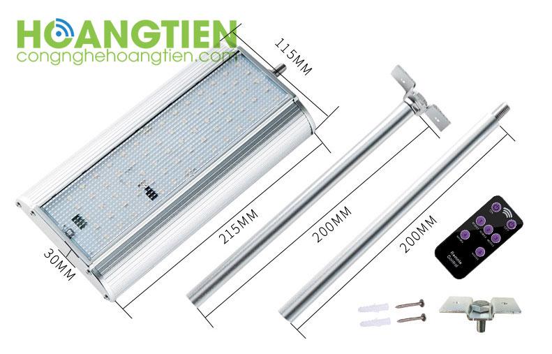 Đèn năng lượng mặt trời vỏ nhôm 70 LED SL47