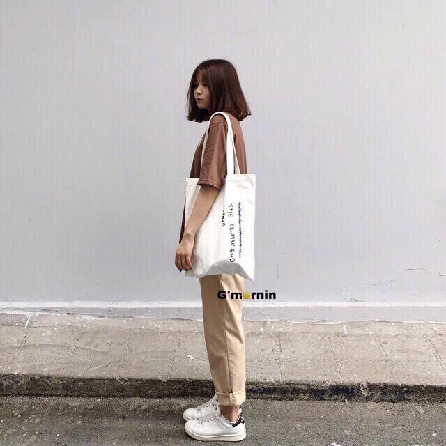 [HCM]VIDEO THẬT - Quần kaki baggy basic pants chất liệu dày dặn cực chất