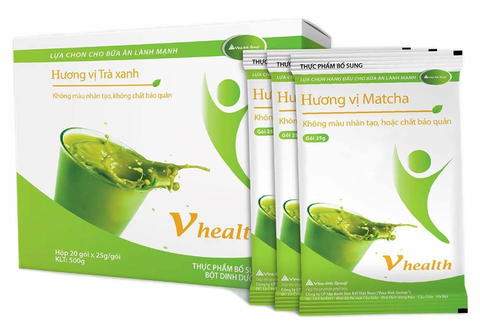THỰC PHẨM BỔ SUNG BỘT DINH DƯỠNG VHEALTH (VỊ TRÀ XANH)