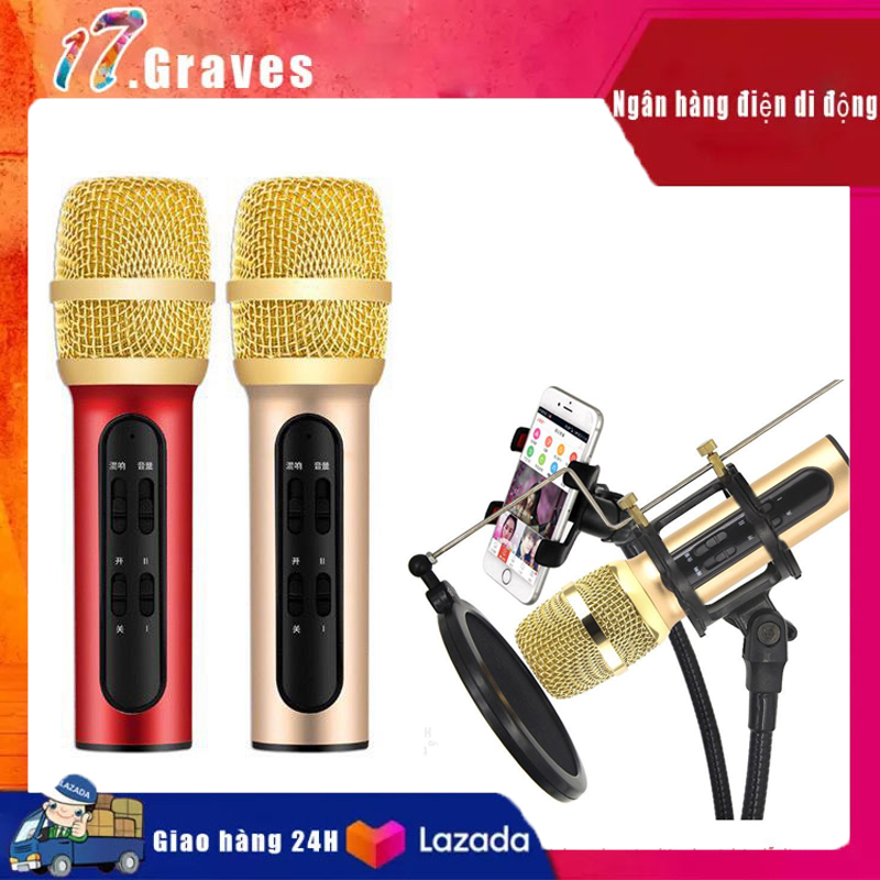 Trọn Bộ Thu Âm LiveTream Trên Điện Thoại Mic C11 Cực Hay Cực Đẹp Phù Hợp Với Mọi Loại Điện Thoại Mic Hat Karaoke Kiem LoaMicro Thu Âm Tại Nhà Micro Karaoke + Livestream Kiêm Sound Card 3 In 1 Cao Cấp