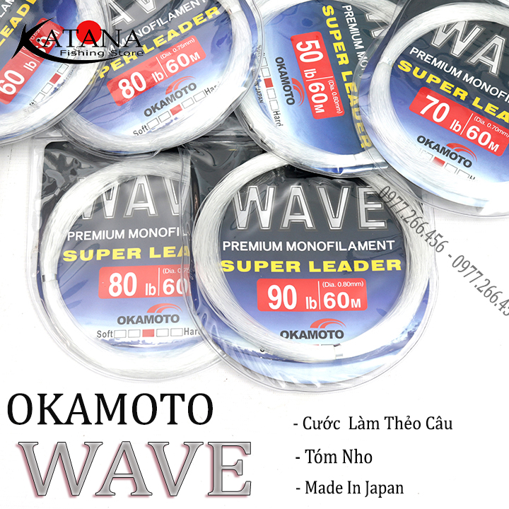 Cước okamoto wave - cước làm thẻo , tóm nho cuộn 60m