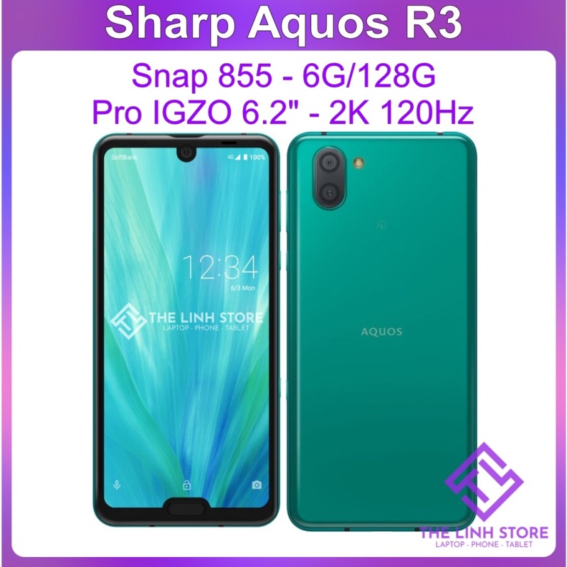 Điện thoại Sharp Aquos R3 ram 6G 128G - Snap 855 Màn 120Hz