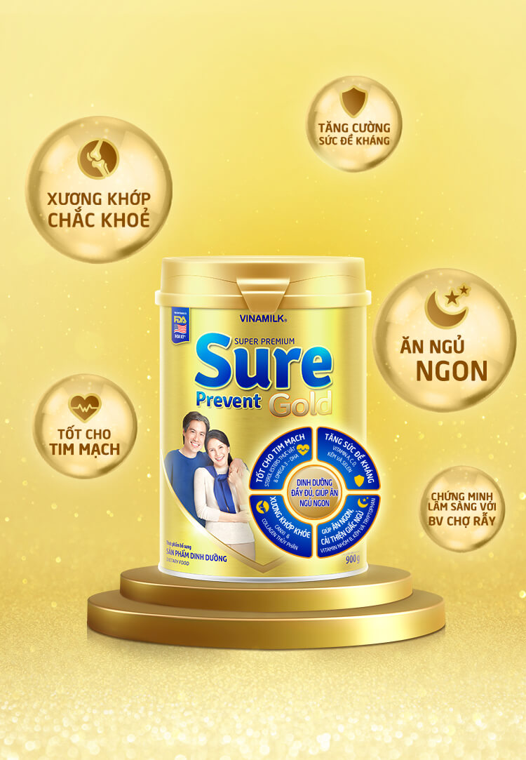 Vinamilk Sure Prevent Powdered Milk 900G-Duchuymilk