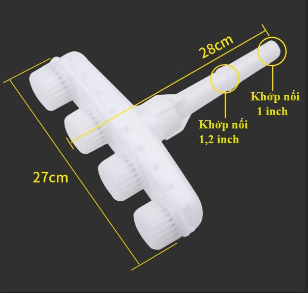 Vòi Tưới Cây Áp Lực 4 đầu PHUN