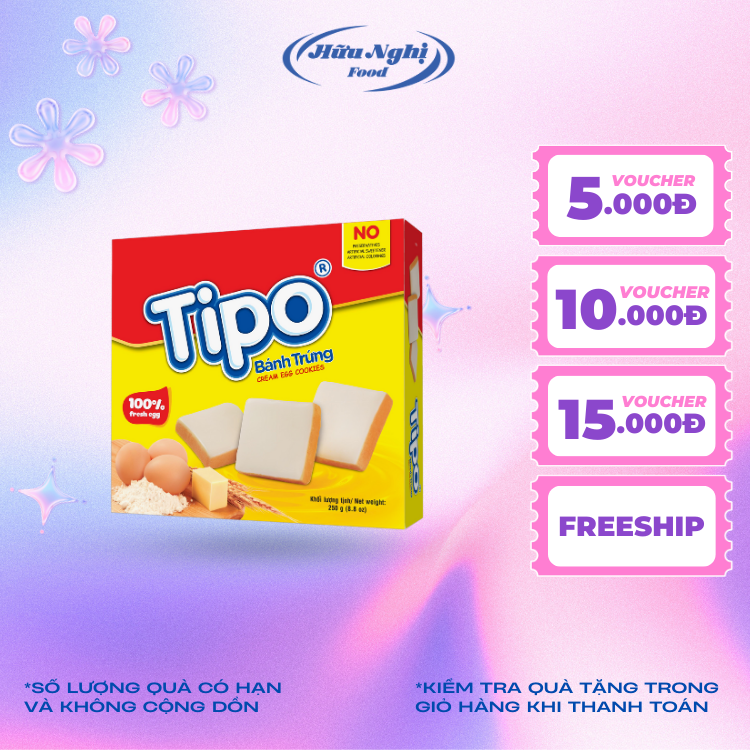 Tipo Baked Egg Cake with Friendly Milk Flavor 250g