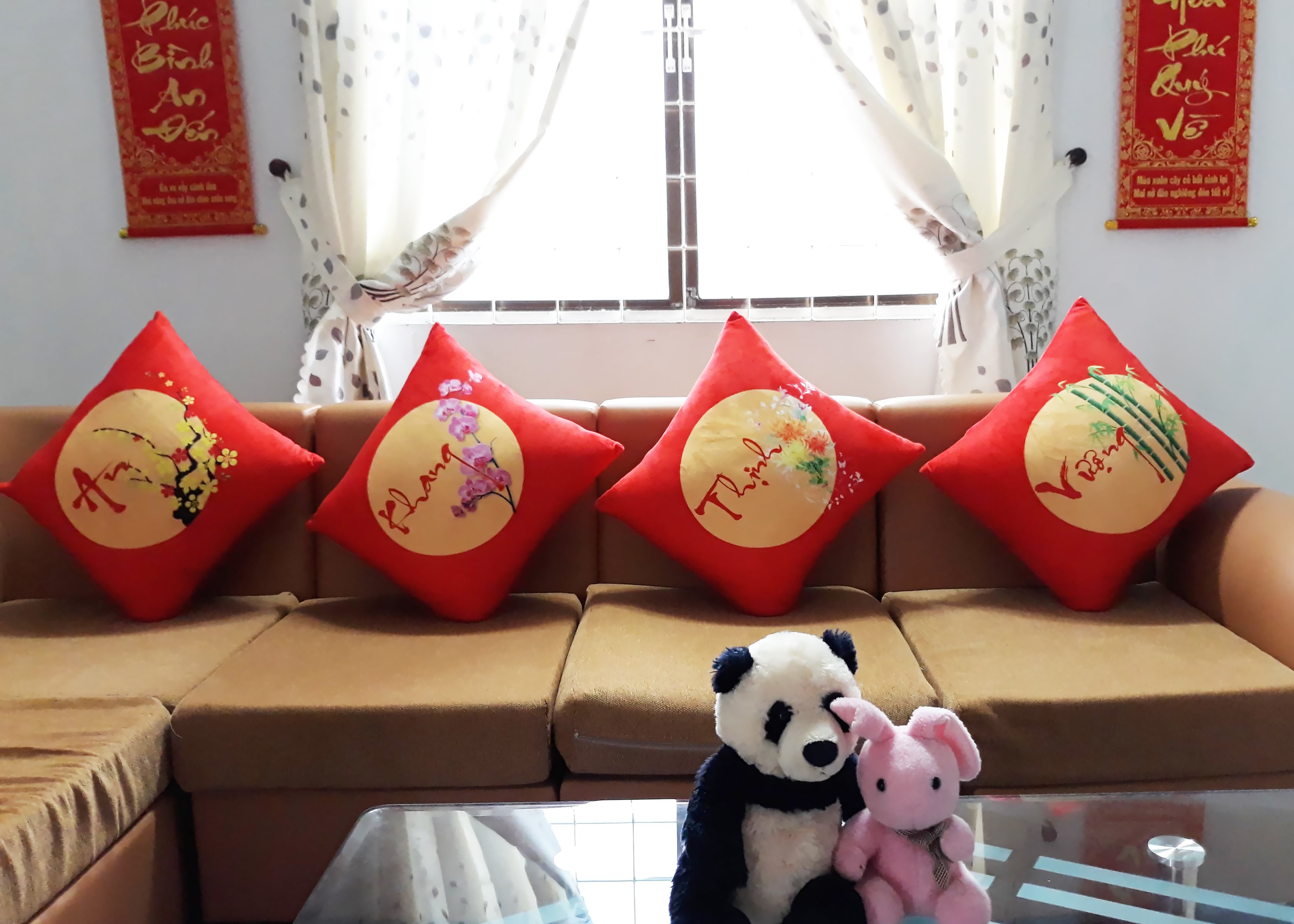 Set 4 Vỏ gối An Khang Thịnh Vượng 45-45cm
