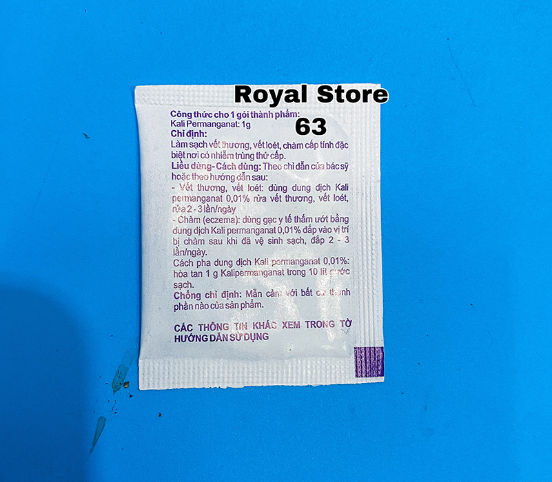 Bột Tím tắm cá sát trùng (1gram)