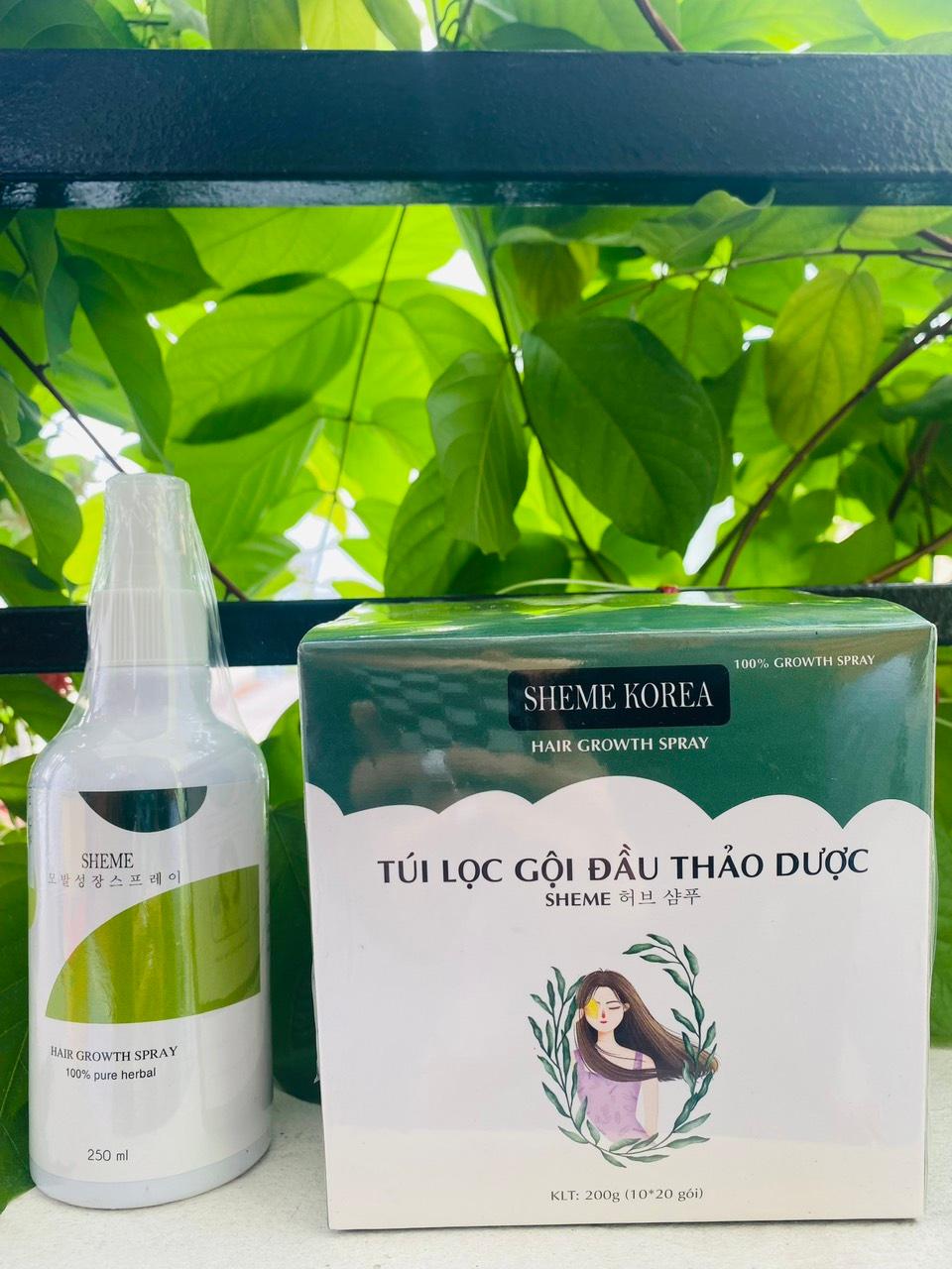 Xịt mọc tóc, nhanh dài tóc thảo dược SHEME