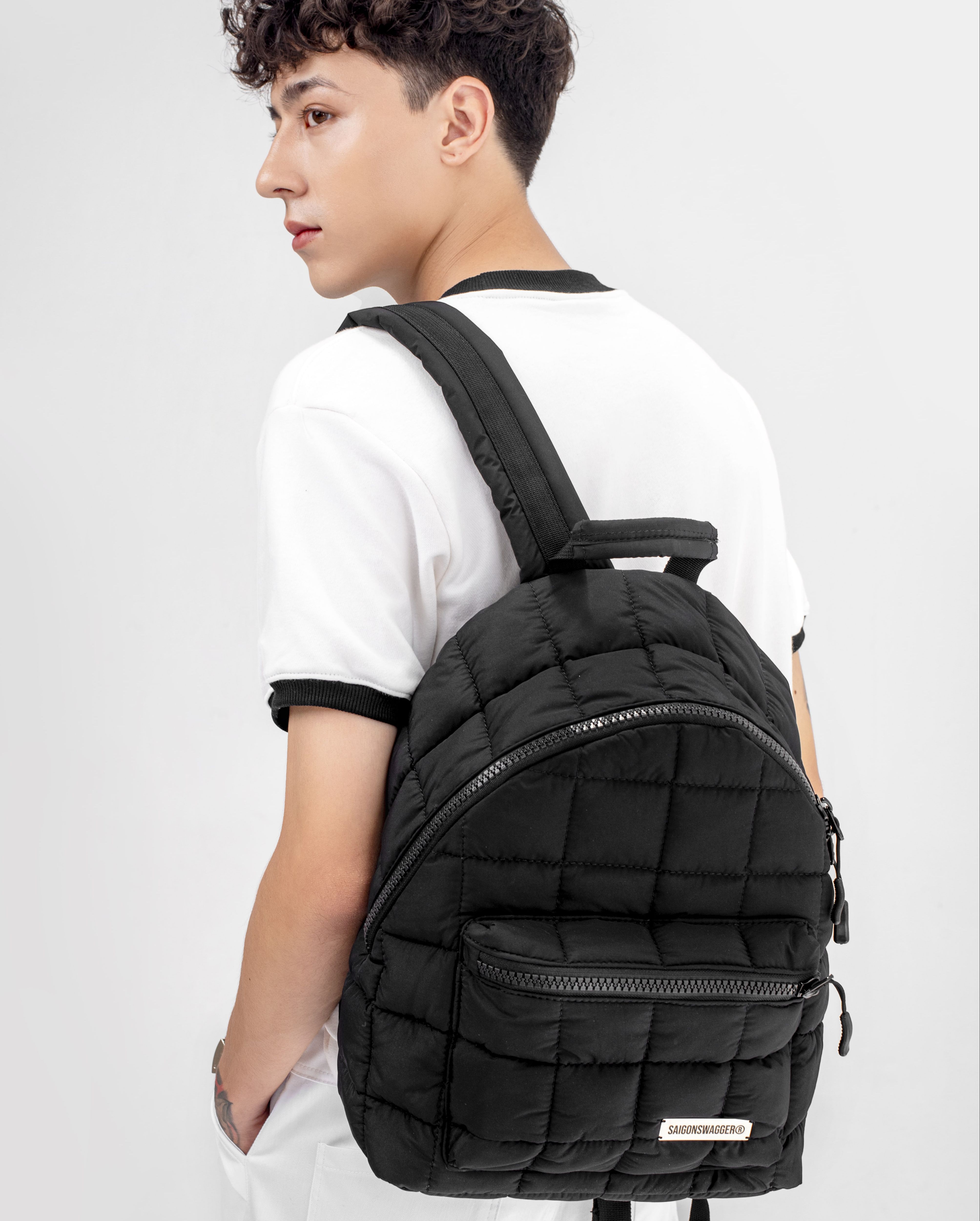 Balo Mini Chần Bông SAIGON SWAGGER® NOIR PUFFER BACKPACK