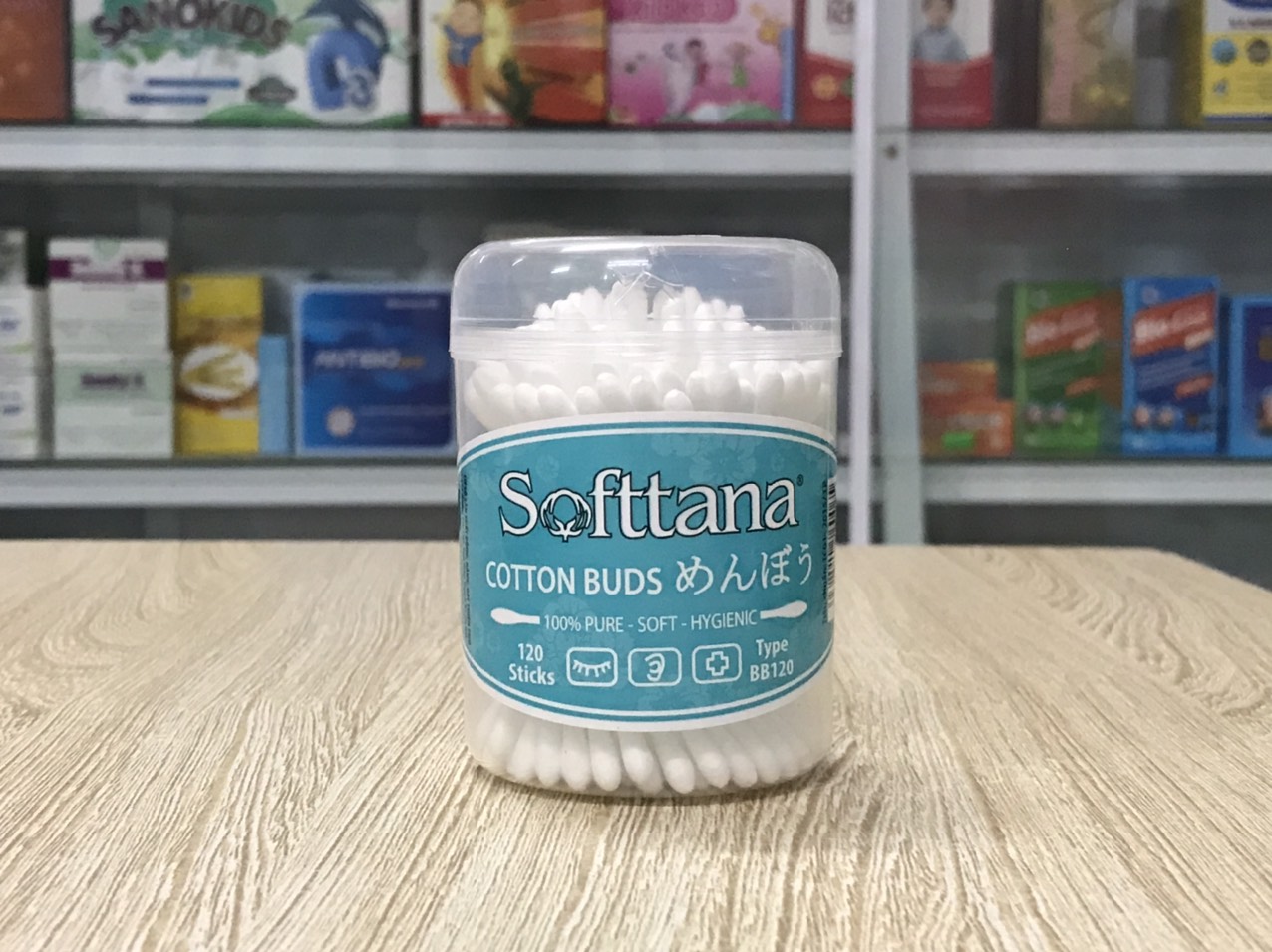 Tăm Bông Softtana Trẻ Em BB120 Lọ 120 Que