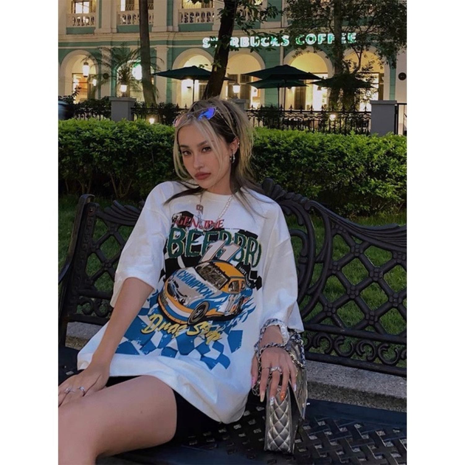 Áo thun tay lỡ beerbro cotton 100% unisex nam nữ