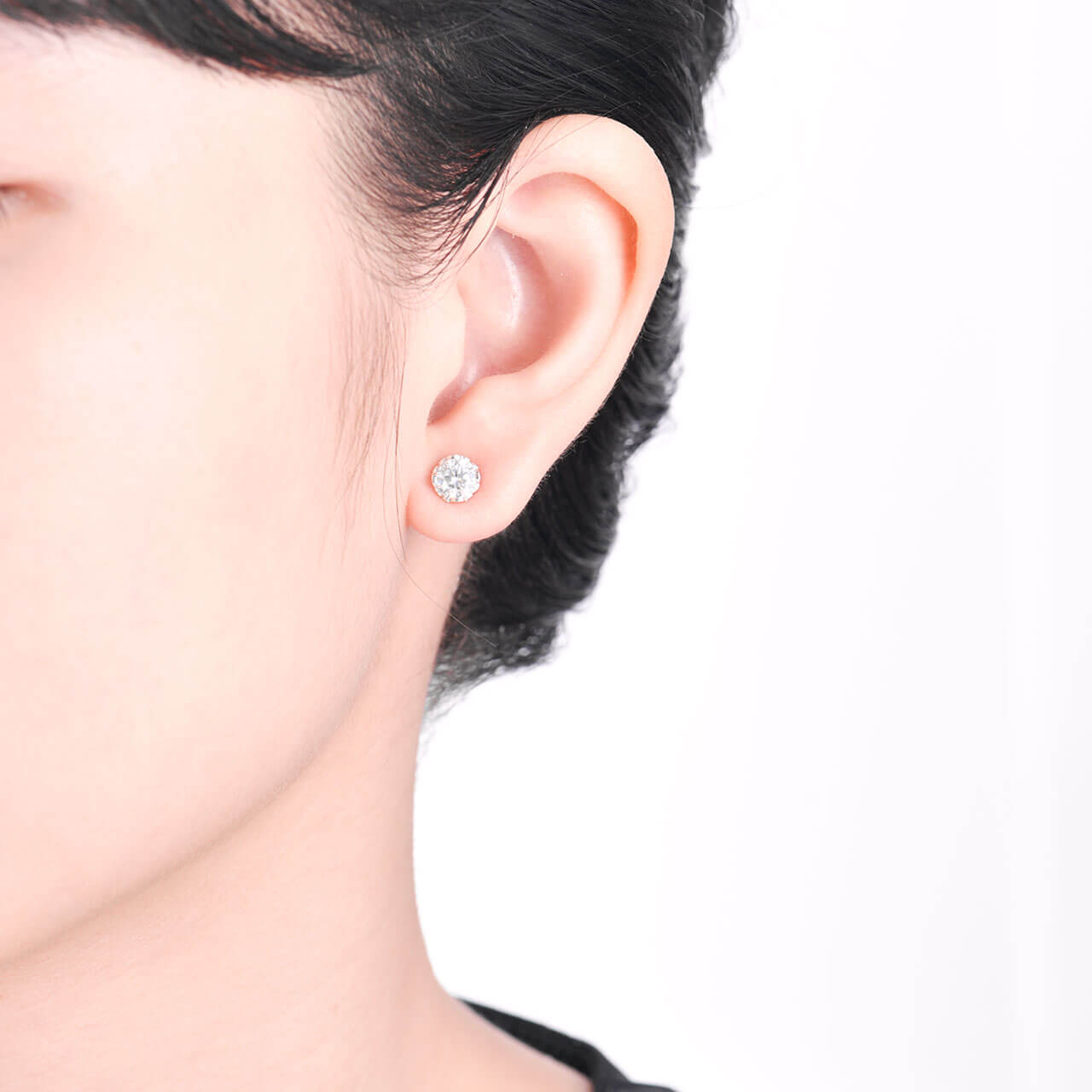 BÔNG TAI BẠC ĐÍNH ĐÁ PNJSILVER XM00K000123