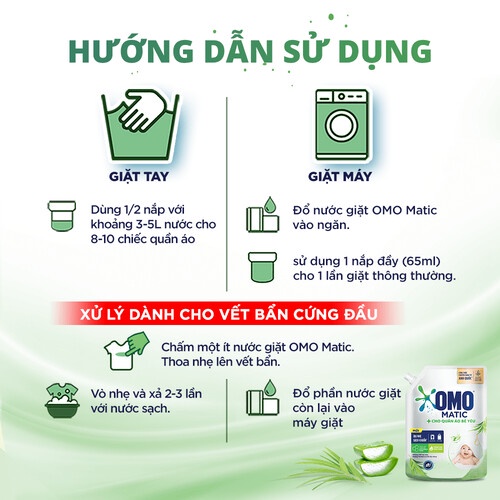 NƯỚC GIẶT OMO MATIC 3,6kg /3,9KG