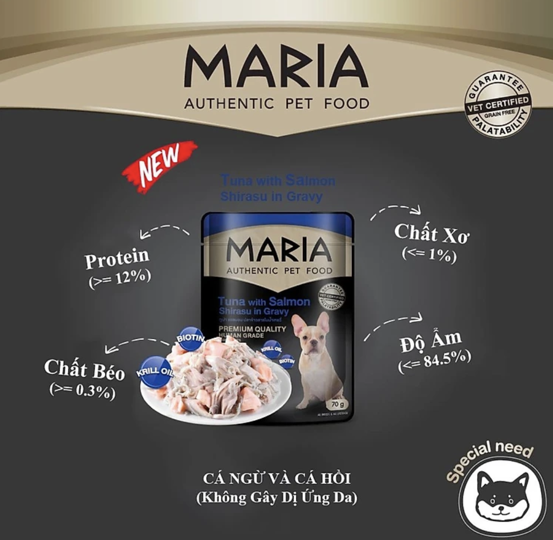 Pate Maria cho chó gói 70g