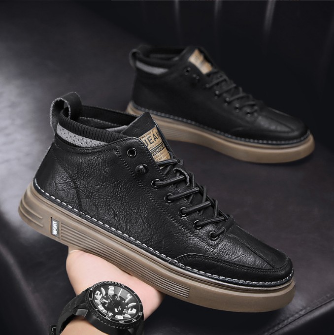 Giày bốt nam cổ ngắn - giày cao cổ nam - giày bốt cao bồi nam HOT 2022 SP - 362