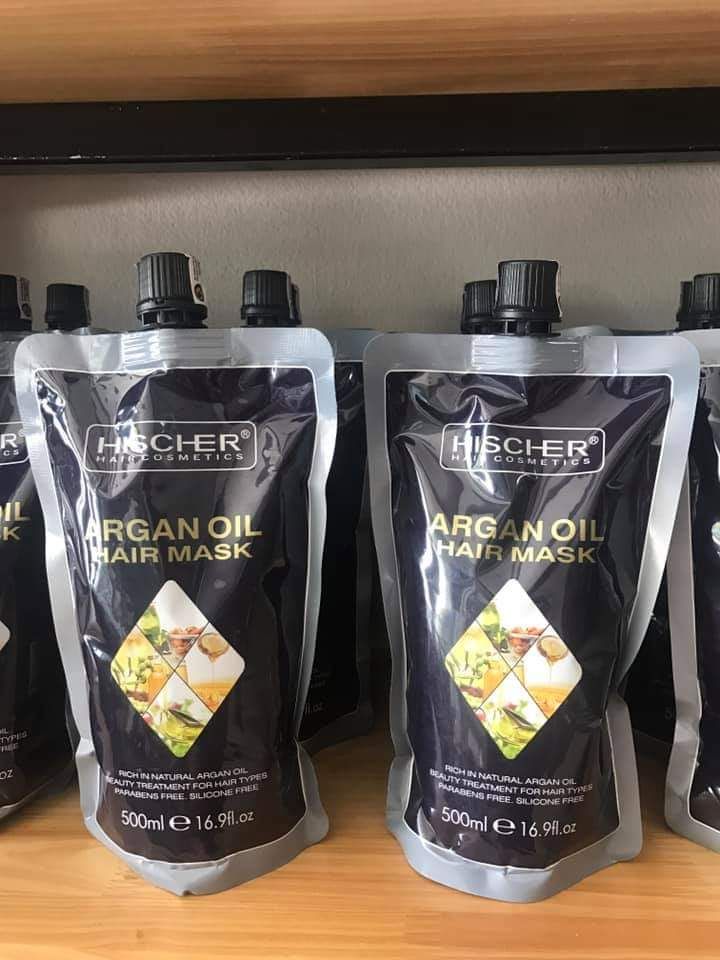 Kem ủ Tóc Hấp Phục Hồi Hischer Argan oil 500ml