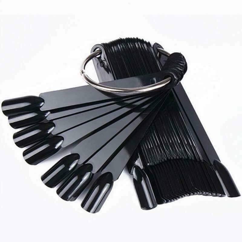 móng que vuông (tập sơn ,tập vẽ - màu đen - đục - trong)