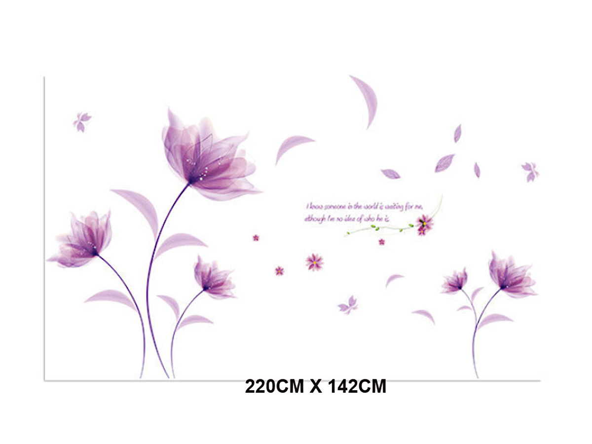 [HCM]DECAL DÁN TƯỜNG PHA LÊ TÍM 2